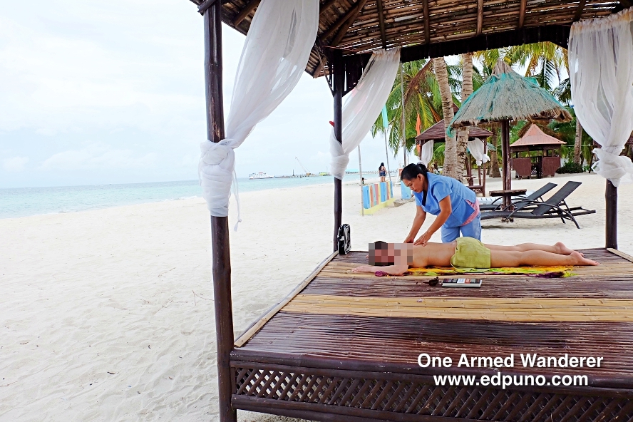 Full body massage by the beach